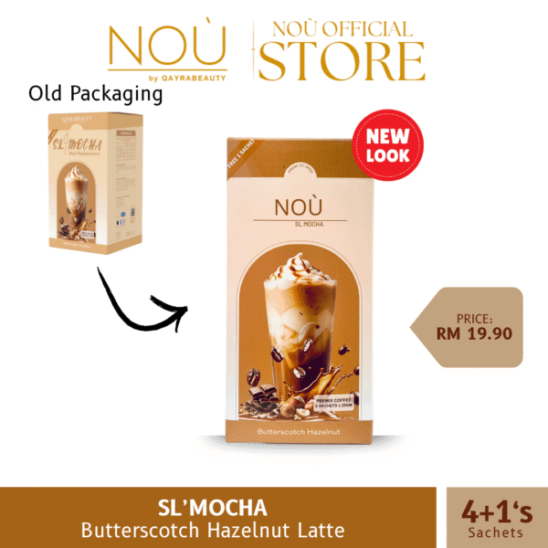 [SINGLE BOX] Sl'mocha Meal Replacement 4’s + 1’s Free